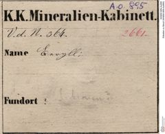 Etiketten zu Beryll (NHMW-MIN-Ao895)